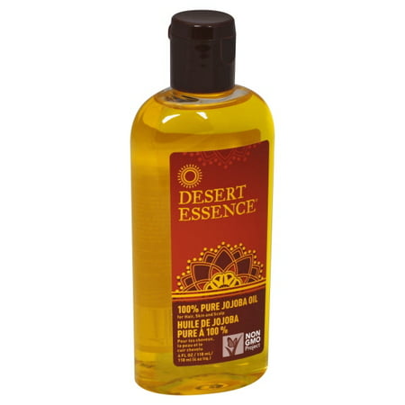 Desert Essence 100% Pure Jojoba Oil, 4 Ounce, (Best Quality Jojoba Oil)