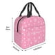 thumbnail image 3 of Easygdp Snowflake pink backgrounds Bolsa Térmica Premium - Tela Oxford Impermeable, Gran Capacidad, Bolsillo Frontal, Unisex para Trabajo, Escuela, Actividades al Aire Libre y Picnics, 3 of 8