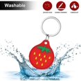 thumbnail image 4 of 1pcs Airtag Holder Case, Cute Soft Silicone Keyring Protective Case Compatible With Airtag, For Dog Collar, Luggage, 4 of 4