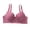 Pink, variant on Wensltd Everyday Minimizer Bras Women Wireless Comfortable Fit Back Closure Bras Lace Trim Breathable Push Up Support Bras