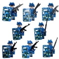 thumbnail image 3 of Set de 24 Mini Figuras de Bloques ZipBricks: Guerreros Camuflaje Lobo y Fantasma, 3 of 6