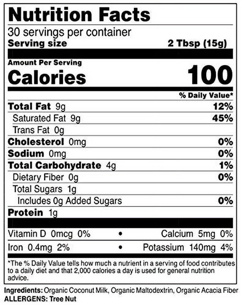 Nutricost Organic Coconut Milk Powder 1LB - Non-GMO, Certified Organic