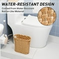 thumbnail image 2 of NiOffice Handwoven Wicker Wastebasket with Built-In Handles, Multifunctional Mini Trash Can and Organizer for Home & Office, Compact Design and Durable Construction with Fine Artisanal Craftsmanship, 2 of 10