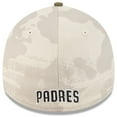thumbnail image 4 of Men's New Era Light Beige/Olive San Diego Padres 2025 Armed Forces Day 39THIRTY Flex Hat, 4 of 5