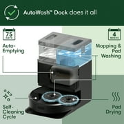 iRobot Roomba Plus 405 Combo Robot Vacuum & Mop + AutoWash Dock, 2-in-1 for Carpet and Hard Floors, Self Empties, LiDAR, Avoids Mopping Carpets, Pad Wash & Dry, Model# G185020