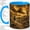 Blue, variant on Western Cowboy Coffee Mug, Desert Trail Windmill Art, Rustic Daily Tea Sips