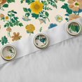 thumbnail image 4 of Homewish Boho Wild Flower Black Out Curtains,Vintage Flower Curtains Pack of 2 (42x63 Each),Beige Green Bedroom Curtains For Adults,Microfiber Bedroom Decor, 4 of 6