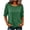 Army Green, variant on Women's Puff Half Sleeve Tops Lightweight Crew Neck Cuff Button Detail Shirts Loose Fit Dressy Casual Solid Color Basic Blouses S