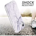 thumbnail image 4 of Case for iPhone XR,[Built-in Screen Protector] Natural Marble Shockproof Rugged 360 Full Body Bumper Protective Cover for iPhone XR 6.1 Inch, 4 of 8