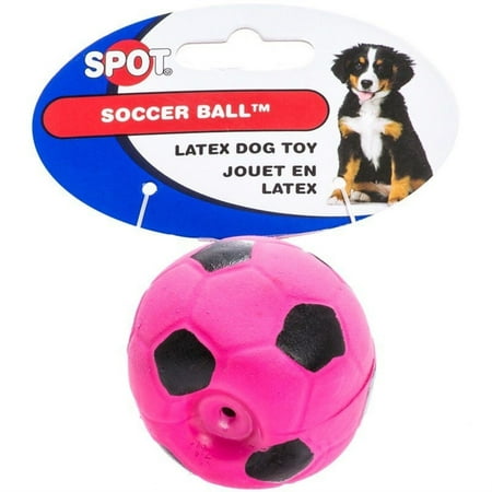 UPC: 0077234036730 | Spot Latex Soccer Ball Dog Toy Assorted 1ea/2 in