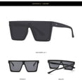 thumbnail image 2 of XINQIHANG Oversized Square Sunglasses Siamese Rimless Sunglasses for Women Men Flat Lens UV400 Protection, 2 of 7