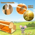 thumbnail image 4 of Treamon 4 Pack Brown Humane Live Mouse Traps Indoor for Home, Reusable Small Rat Trap Catcher, 4 of 6