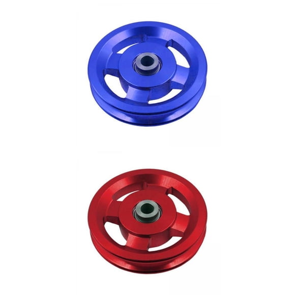2 Pcs Aluminium Alloy Universal Bearing Pulley Fitness Equipment