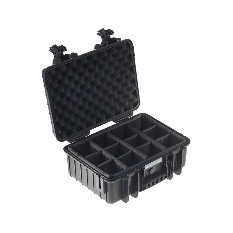 B&W International 4000/B/RPD RPD Insert Plastic Outdoor Case with Shoulder  Strap 