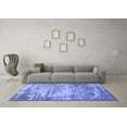 thumbnail image 3 of Ahgly Company Machine Washable Indoor Rectangle Oriental Blue Industrial Area Rugs, 7' x 9', 3 of 4