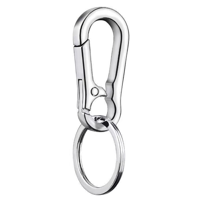 10Pcs Outdoor Ring Aluminum Heart Keychain Hook Clip Climbing Camping Outdoor haia7k4k Keychain Carabiner Clips 