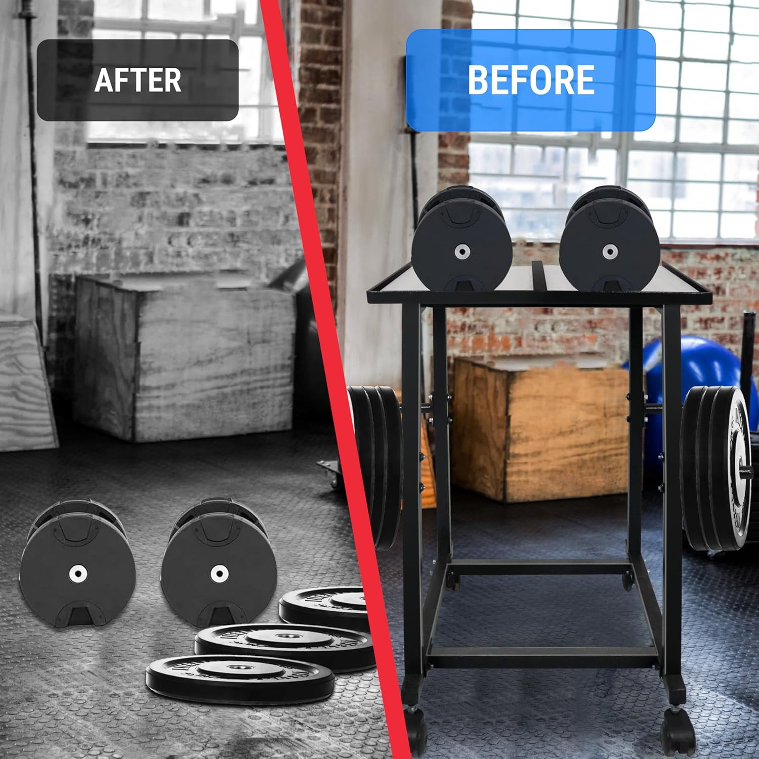 Dumbbell Stand & Weight Plate Tree – Steel Dumbbell Rack for 260 LB Compact Dumbbell Rack –Adjustable Power Block Dumbbell Holder W/Plate Peg,– weight rack for home gym