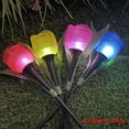 thumbnail image 3 of 20 Piezas Luz Solar LED para Exteriores Lámpara de Flores de Tulipán Luces de Césped Impermeables para Jardín Decoración para Decoración de Fiestas Al Aire Libre en el Patio, 3 of 5