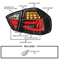thumbnail image 4 of Spec-D Tuning Black LED Tube Tail Lights Compatible with 2005-2008 BMW E90 3-Series 4-Door Sedan, Left + Right Pair Assembly, 4 of 8