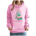 thumbnail image 2 of Chandails en Molleton de Noël pour Femmes Sweat à Capuche Imprimé de Noël avec Poches et Manches Longues Confortable et Élégant Hauts de Noël pour Femmes, 2 of 6