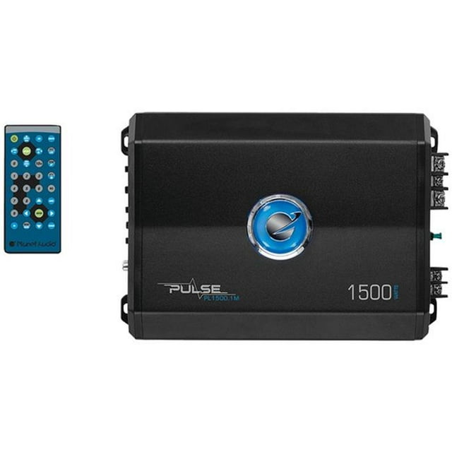 Planet Audio Max 1500 watt Pulse Series Monoblock Class AB amp, Black