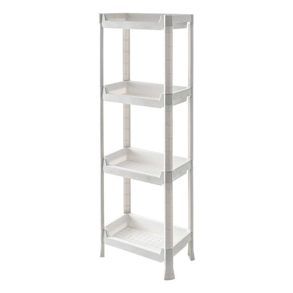Kitchen Vegetable Storage Rack Floor-Standing Multi-Layer Mobile Plastic for Bathroom Storage Rack, Garage, Bedroom, Entrance