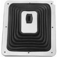 thumbnail image 2 of RPC Racing Power Company R9631 Shifter Boot  Universal; 7-3/4 Inch x 8-3/4 Inch; Square Chrome Plated Trim Ring; Black; Rubber, 2 of 3