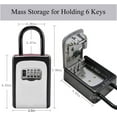 thumbnail image 2 of Amdohai 2 Pack Key Lock Box Wall Mounted, Portable Lock Box for House Key, 5 Key, 2 of 8