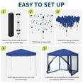 thumbnail image 6 of Huisuilinss Pop-Up Canopy Tent,Outdoor Screen Tent,Waterproof UV Protected Sun Shelter With Removable Mosquito Netting & Zipper Doors & Wheeled Carry Bag For Camping Backyard Picnic Events, 6 of 8