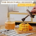 thumbnail image 6 of Asivwid Glass Leakproof 17 oz Honey Jar with Wooden Dipper and Lid, 6 of 7