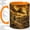 Orange, variant on Western Cowboy Coffee Mug, Desert Trail Windmill Art, Rustic Daily Tea Sips