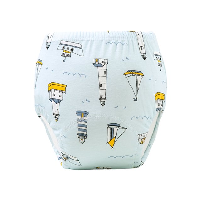 Pantalones de entrenamiento suaves, absorbentes y lavables. Pantalones unisex para niños pequeños para el control de esfínteres. 1 unidad