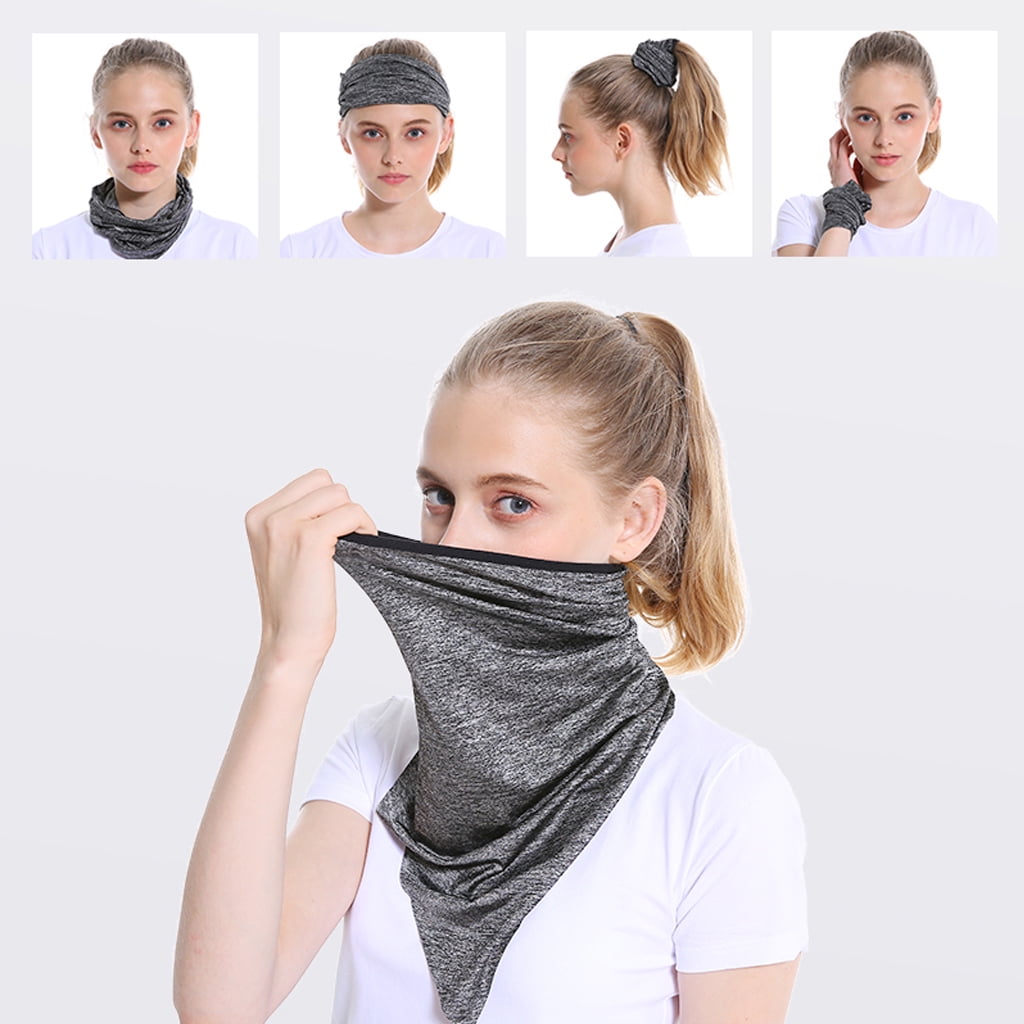 6 Pieces Kids UV Protection Face Covering Neck Gaiter for Cycling Hiking Sport Outdoor 