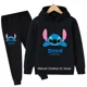 thumbnail image 3 of Conjunto de sudadera con capucha de punto para niñas, conjuntos de manga larga para niños de 3 a 14 años, conjuntos de chándal informal con capucha y pantalones para bebés y niños, 3 of 5