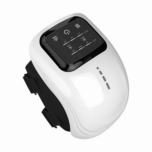 Smart Knee Massager with Vibration, Heating & Red LED, Touch Screen, Rechargeable, Adjustable Fit for Knee Comfort & Support