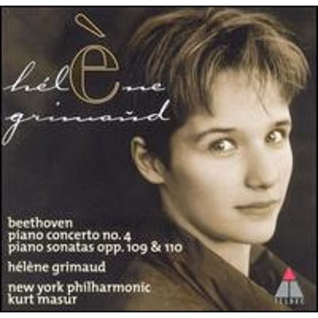 Pre-Owned Beethoven: Piano Concerto No. 4; Piano Sonatas Opp. 109 & 110 (CD 0639842686921) by Hélène Grimaud (piano), New York Philharmonic, Kurt Masur (conductor)