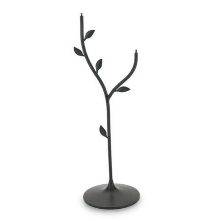 Achla Double Bowl Iron Leaf Stand