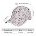 thumbnail image 3 of Yiaed Orchids Flowers Print Cap Adjustable Size for Running Workouts and Outdoor Activities All Seasons, 3 of 5