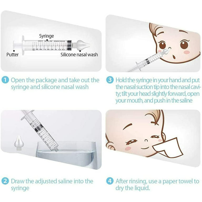 4PCS Nasal Irrigator Syringe for Baby, Professional Baby Nasal Aspirator  Portable Infant Nose Cleaner with Baby Nasal Tweezers for Nasal Irrigation  Nasal Hygiene (4-Transparent) - Yahoo Shopping