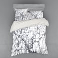 thumbnail image 2 of Ambesonne Abstract Bedding Set 3 Pcs, Surreal Abstract, Twin XL, Grey White, 2 of 3