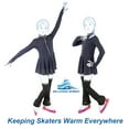 thumbnail image 6 of SKATING SPIRIT Ice Figure Skating Leg Warmer (1 pair), Zip-on Zip-Off, Non-Slip Cuff Band, Fleece Lined Thermal Fabric, 6 of 8