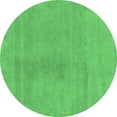 thumbnail image 1 of Ahgly Company Indoor Round Oriental Emerald Green Modern Area Rugs, 8' Round, 1 of 4