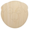 thumbnail image 1 of Playful Pug Face Wood Shape Unfinished Piece Cutout Craft DIY Projects - 6.25 Inch Size - 1/8 Inch Thick, 1 of 7