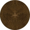 thumbnail image 1 of Ahgly Company Machine Washable Indoor Round Transitional Saddle Brown Area Rugs, 3' Round, 1 of 7