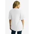 thumbnail image 2 of Jessica London Women's Plus Size Cutout Flutter Sleeve Tunic, 2 of 3