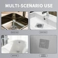 thumbnail image 6 of Rbaofujie Outdoor Kitchen Sink Bathroom Hair Sink Filter Bathroom Sewer Filter Kitchen Clogging Self Adhesive Floor Sticker 10/30/60/90pc Kitchen Sink Cover White, 6 of 6