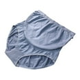 thumbnail image 6 of Baywell Women's Over The Bump Maternity Panties High Waist Full Coverage Pregnancy Underwear Blue 88-126.5LBS, 6 of 6