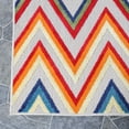 thumbnail image 4 of BNM Zig-Zag Indoor Outdoor Area Rug, 7' 10" x 9' 10", Cream, 4 of 8