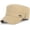 Khaki, variant on Unisex Cadet Army Cap Military Adjustable Flat Top Hat for Men Women