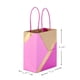 thumbnail image 3 of Bolsas de regalo Hallmark paquete de 8 15x17x8 cm rosa kraft, 3 of 6